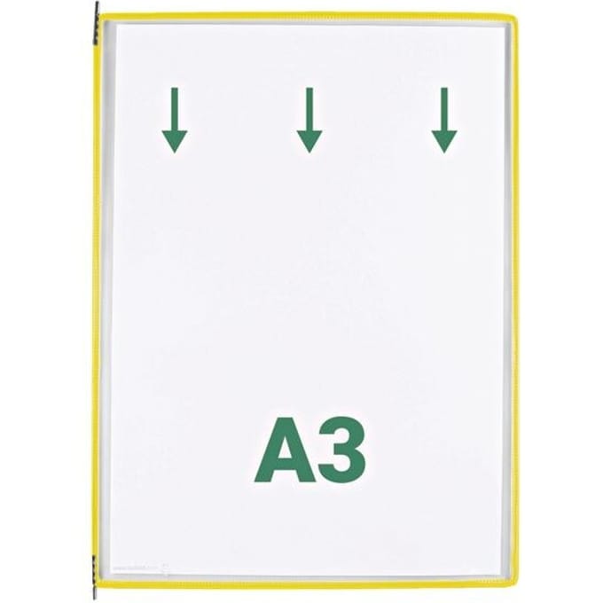 tarifold display panelen DIN A3, geel, 10 stuks