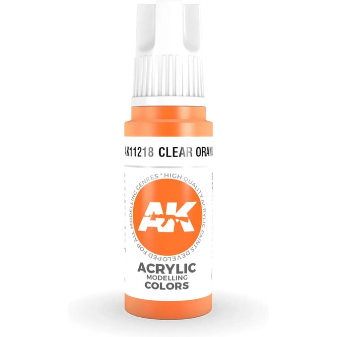 AK 3rd Gen Acrylics: Clear Orange (17ml)