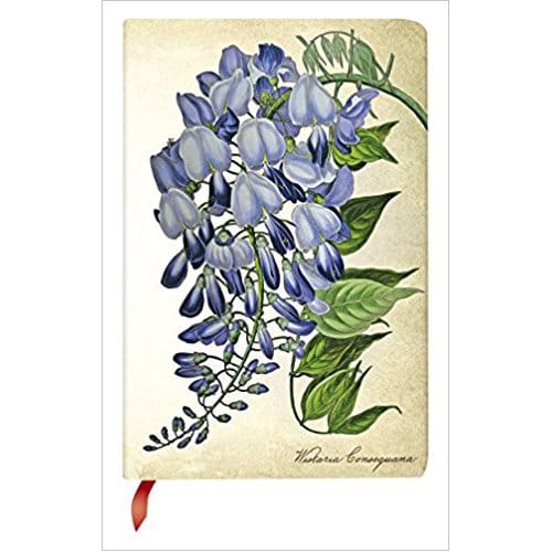 Paperblanks cahier, formaat 9,5 x 14 cm., uitvoering painted botanicals mini, blanco