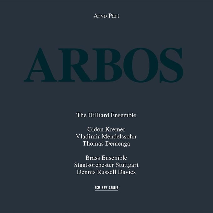 The Hilliard Ensemble - Pärt: Arbos (CD)