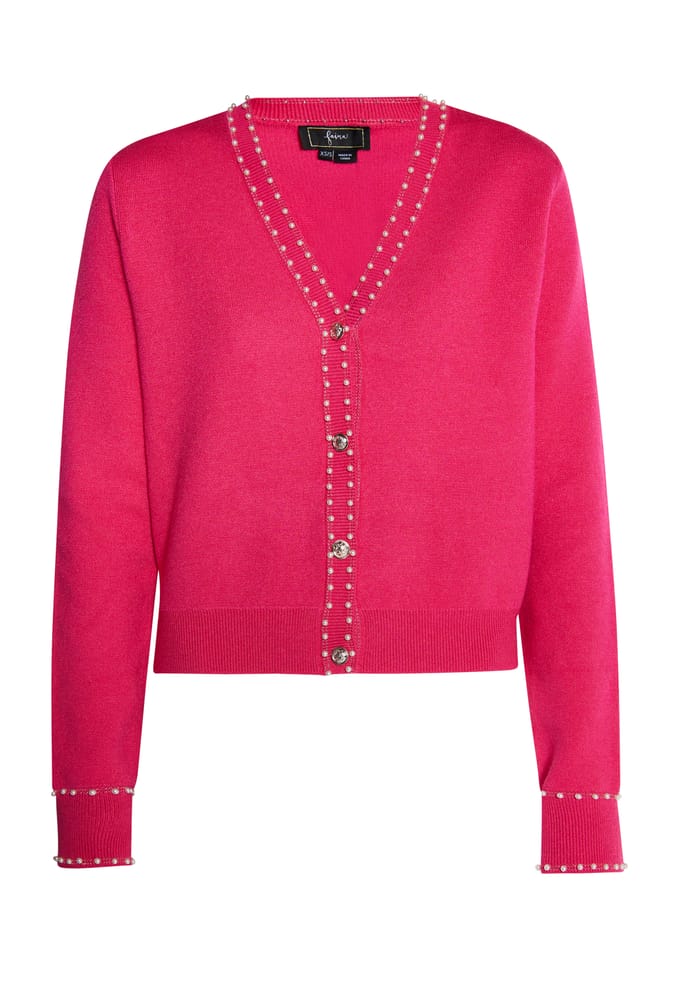 Faina Vest met parels Dames roze
