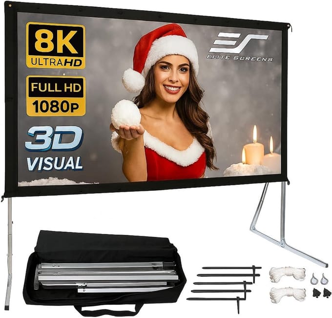 Mobiele Buitenfilmprojectiescherm 120 Inch - Yard Master 2, 266x149 cm, 16:9