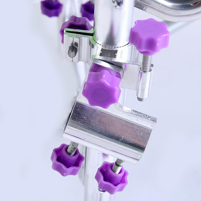 Duurzame aluminiumlegering hengelstokhouder stoelklembeugel visgerei accessoire(Paars) paars