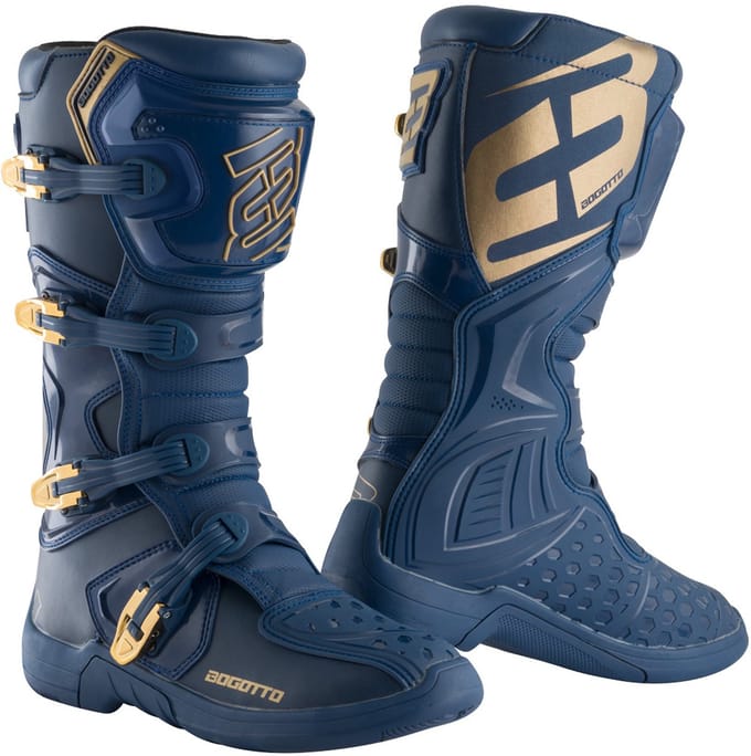 Bogotto MX-5 Blauw Goud Crosslaarzen - Laars