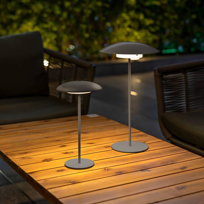 Newgarden Sardinia LED oplaadbare lamp IP44 antraciet 30