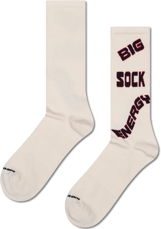 Happy Socks Big Sock Energy Sneaker Sock - unisex sokken - wit - Unisex - Maat: 41 - 46