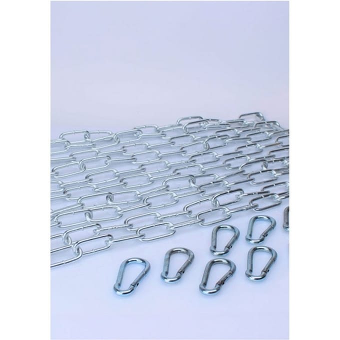 Mr. Sling KIT 5 X 120 cm Grote Schakelketting + 10 Karabijnhaken