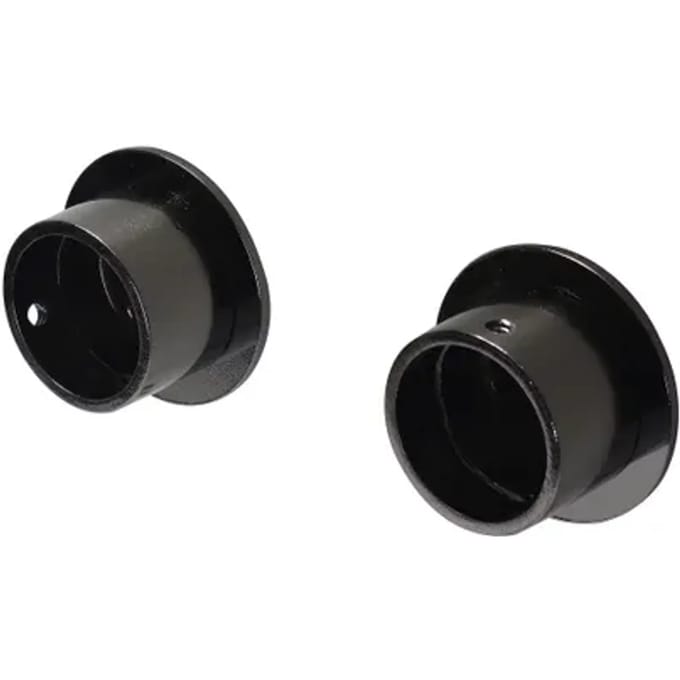 Decomode - Gordijnsteun In De Dag - Metaal - Zwart Nikkel - Dia. 28mm - 2 Stuks