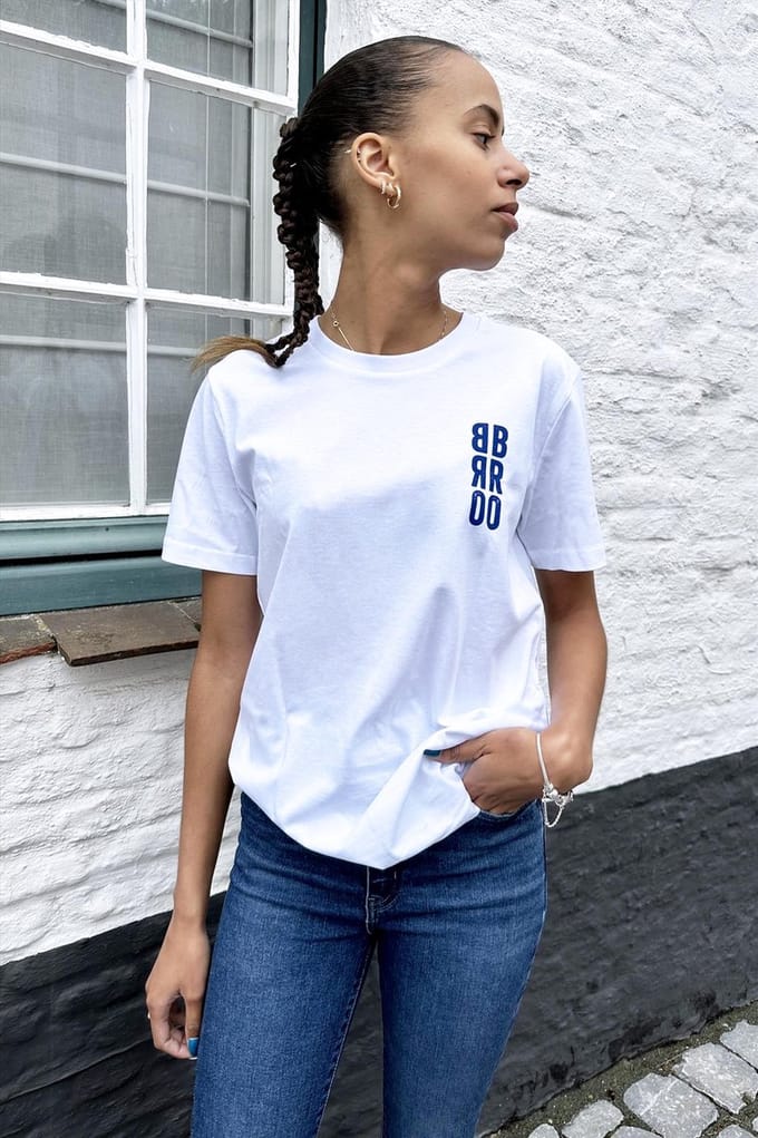 Brooklyn - Witte Bro T-shirt | Broer | Vriend | Jongeren | Cadeau - Maat L