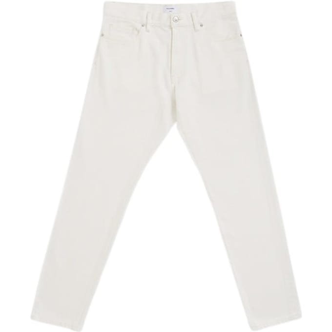 No Label Austin Selvedge Denim Cotton Off White Maat: W30L32 | Slim Jeans Outlet | Heren | Wit