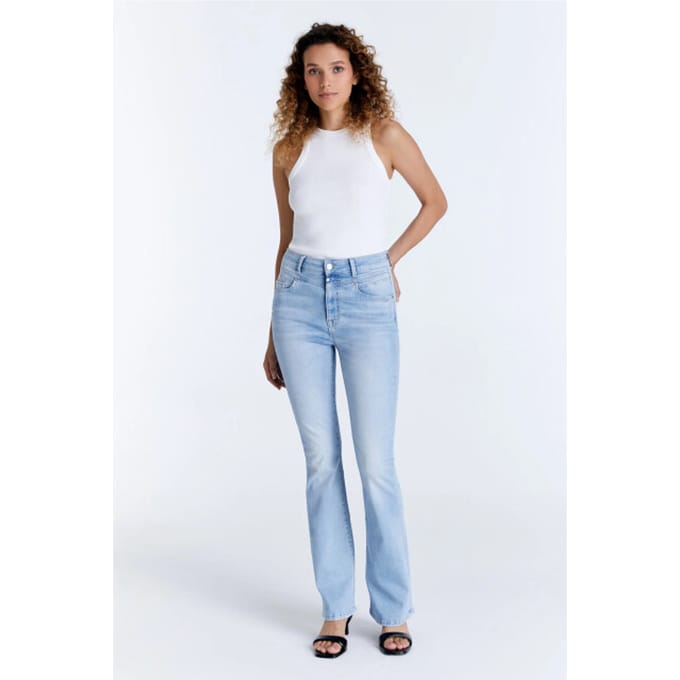 Cup of Joe Matilda dames flare jeans light blue