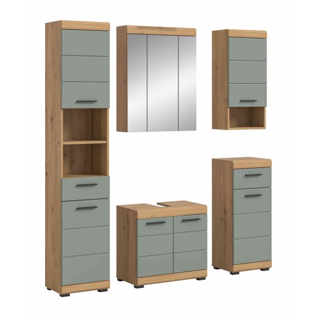 Scout badkamercombinatie salie MDF TZ Artisan eiken NB - 34x164x191cm