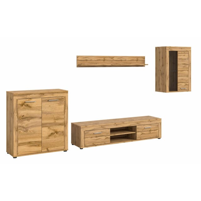 Jam woonkamercombinatie Wotan Oak NB - 35x330x169cm
