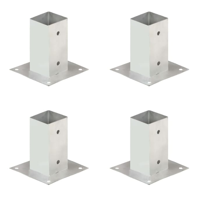 vidaXL Paalankers 4 st 71 mm gegalvaniseerd metaal