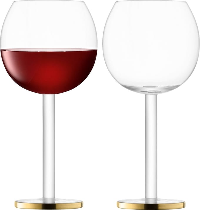 L.S.A. - Luca Wijnglas 320 ml Set van 2 Stuks - Goud