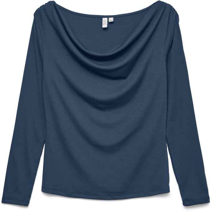 VERO MODA - VMICE L/S ROUCHING TOP JRS BTQ - Dames - Blouses
