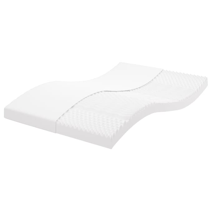 vidaXL - Schuimmatras - 7 - zones - hardheid - 20 - ILD - 120x200 - cm - wit