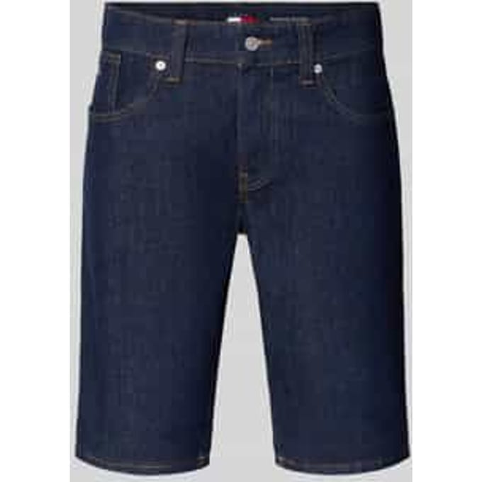 regular fit korte jeans van katoenmix