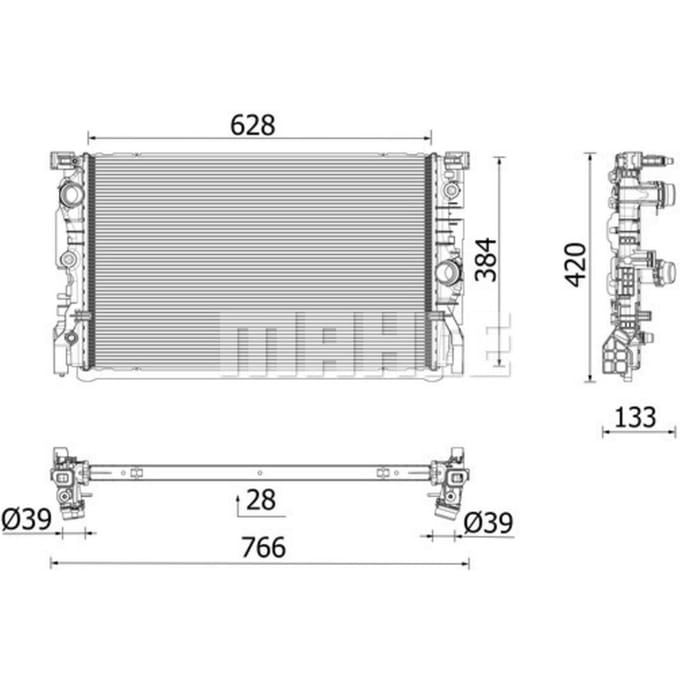 Radiator MAHLE CR 2696 000P