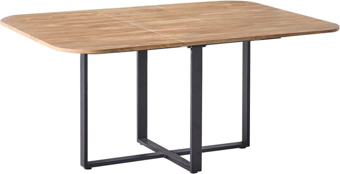 COOPER - Eettafel uitschuifbaar - Bruin - 120/160 x 120 cm - MDF