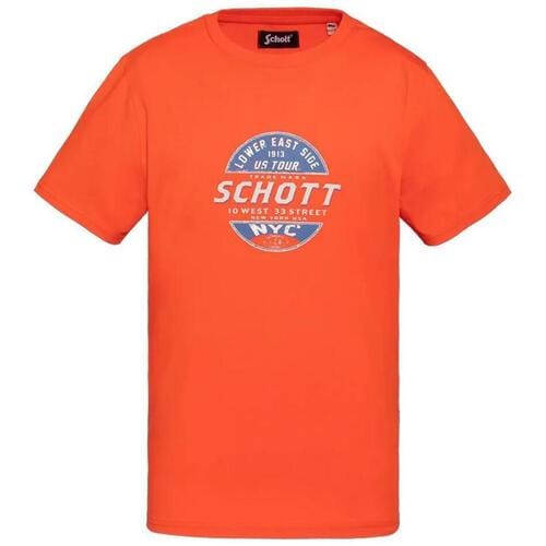 T-shirt Korte Mouw Schott USTOUR