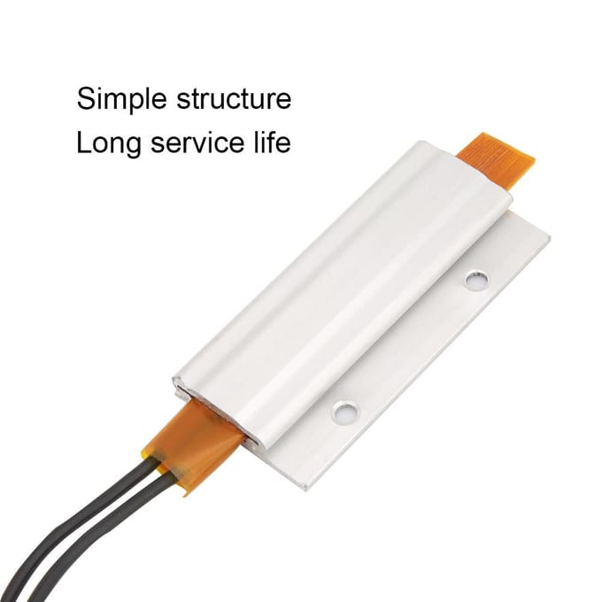 60*28*7mm Aluminium Behuizing PTC Verwarmingselement Plaat Thermostatische Verwarmer(12V60 celsius )