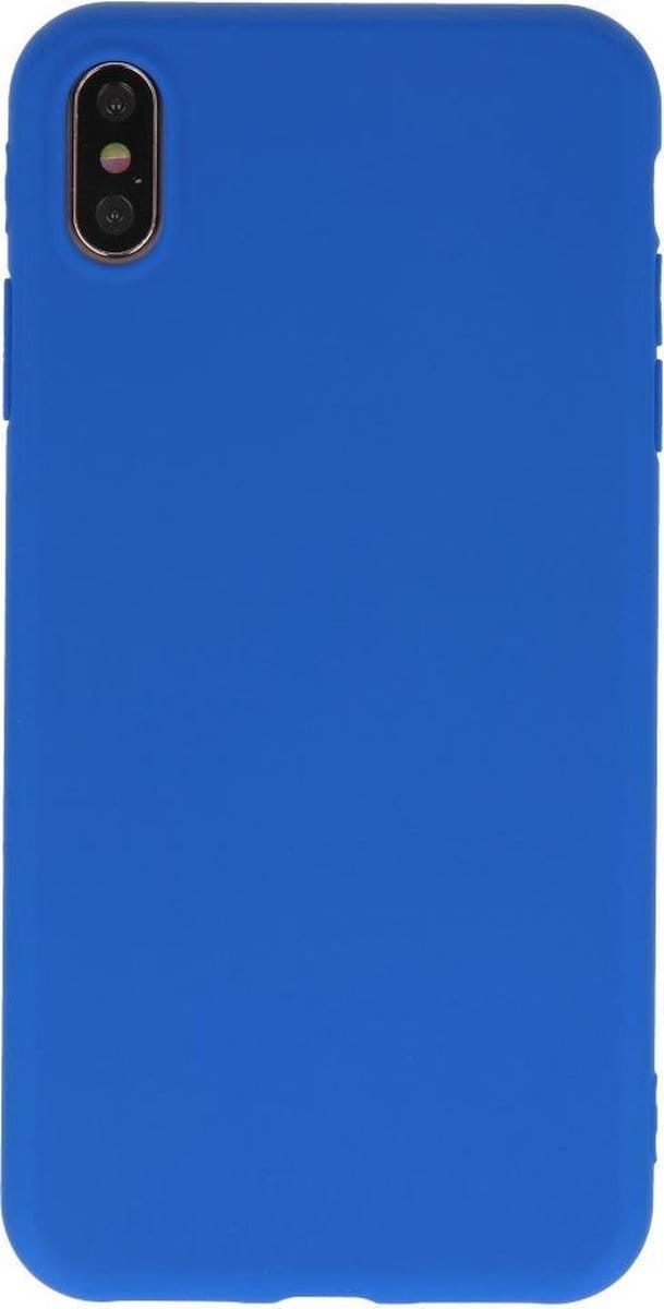 Bestcases Telefoonhoesje Backcover iPhone Xs Max - Blauw