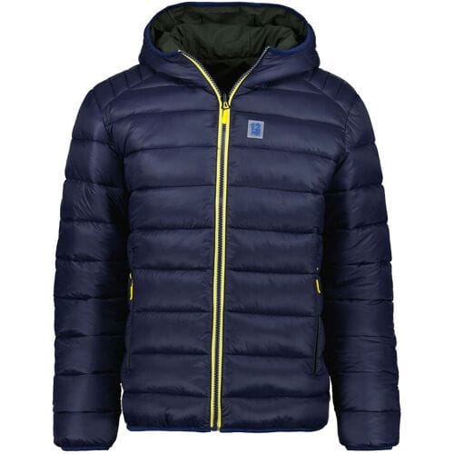 Ragman Hoodie Reversible Jacket Zipper Side Pockets Night Blue / male