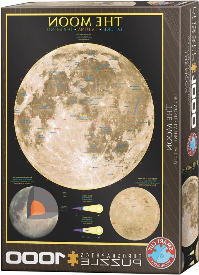 De maan puzzel van 1000 stukjes