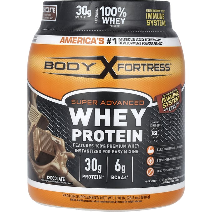 Body Fortress, Super Advanced Whey Protein, Chocolade, 1,78 lb (810 g)