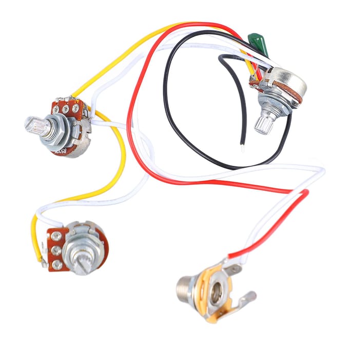 Bas Potentiometer Bedradingsset 500K Toon Volume Controller Instrument Accessoire