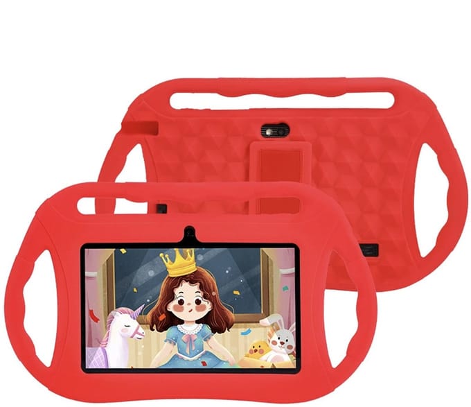 Kindertablet - Tablet voor Kinderen - 7 Inch - Ouderlijk Toezicht - 32GB Opslag - red