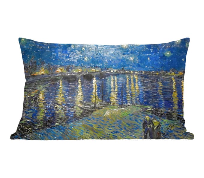 Sierkussens - Kussentjes Woonkamer - 60x40 cm - Van Gogh - Brug - Oude meesters