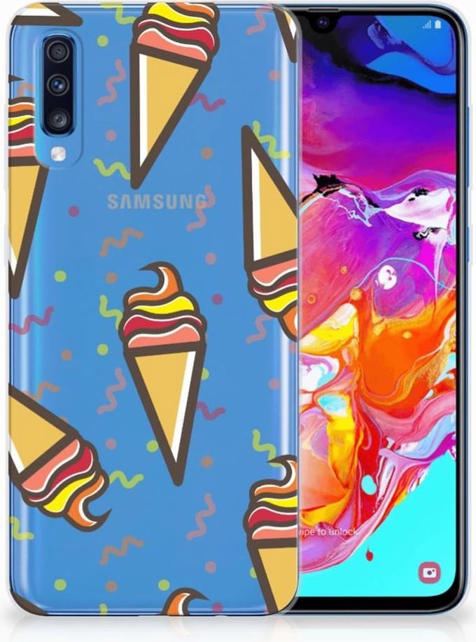 Samsung Galaxy A70 Siliconen Case Icecream