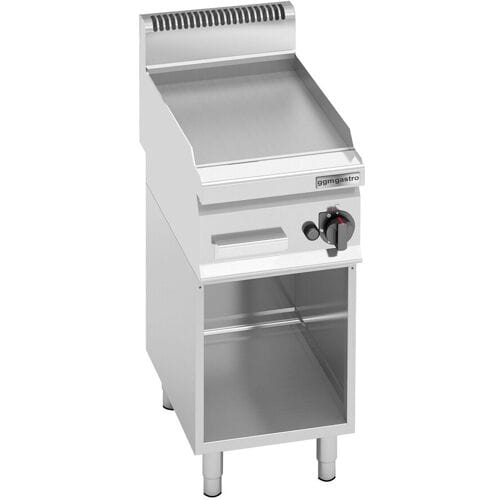 GGM Gastro Gas Bratplatte - 4 kW - Glatt - inkl. Untergestell
