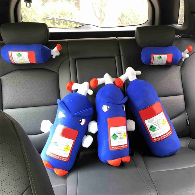 Fles Kussen Pluche Speelgoed Groot Goed Cadeau Auto Decor red