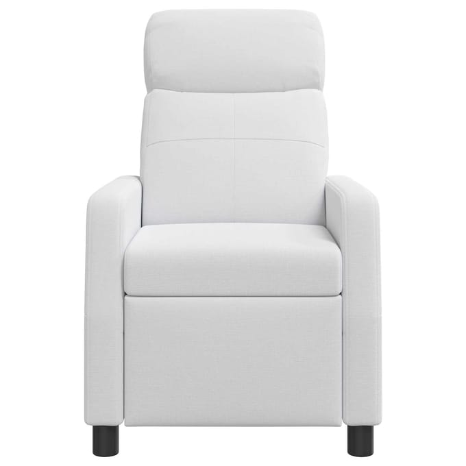 vidaXL - Recliner - Wit - Stof
