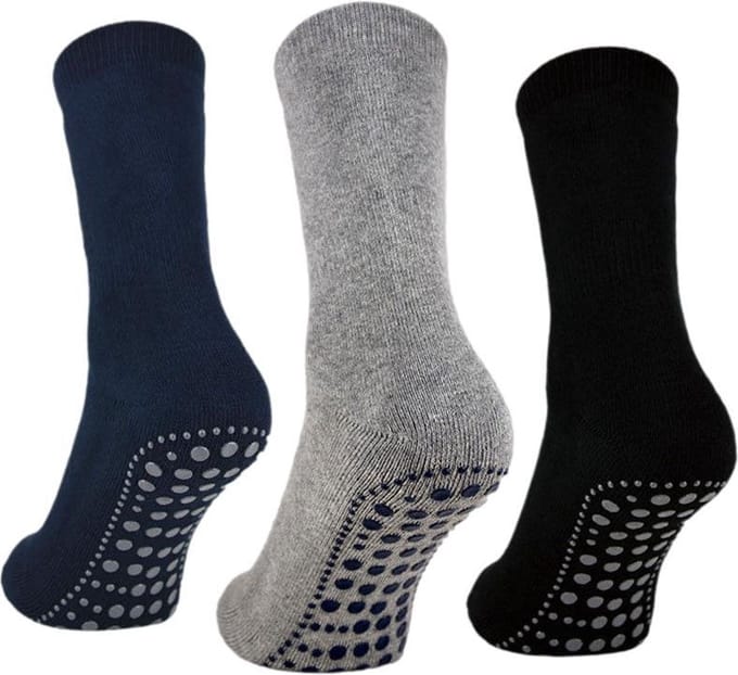 Belucci anti slip huissokken 3 paar maat 35/38