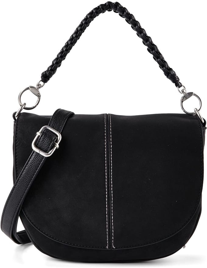 Gabor schoudertas handtas Belene Saddle Bag Black zwart