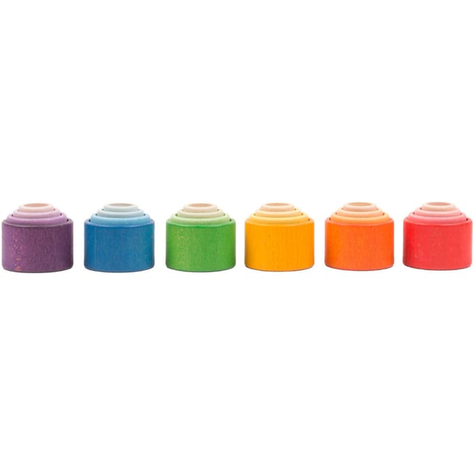 Grapat - houten speelgoed - stapeltorens - nest bowls