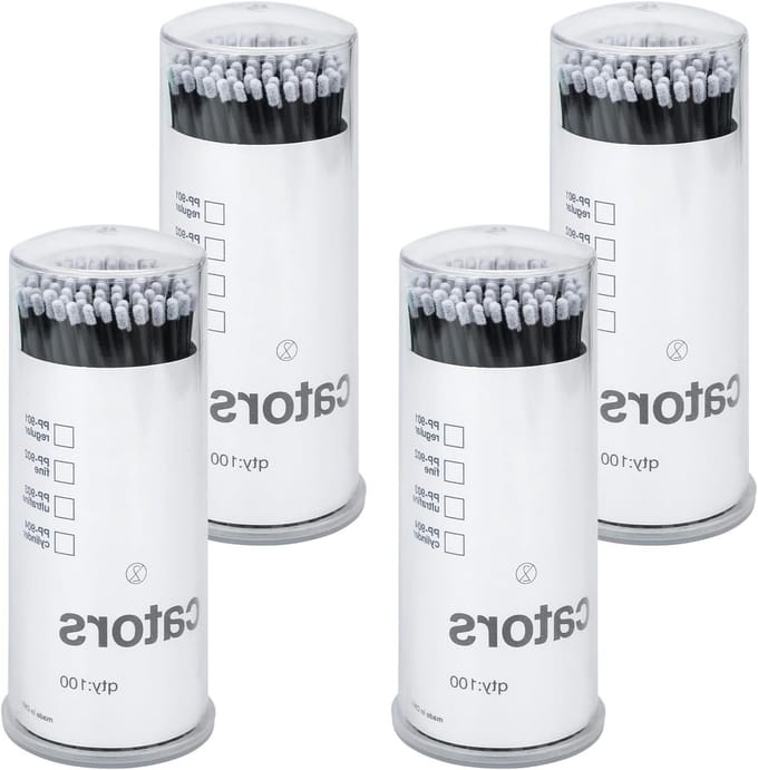Set van 400 Wegwerp Microborstels voor Wimperextensions, Perfect voor Make-up en Schoonmaak