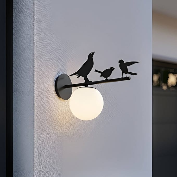 Lindby - Wandlamp buiten - 1licht - metaal - H: 40 cm - E14 - zwart
