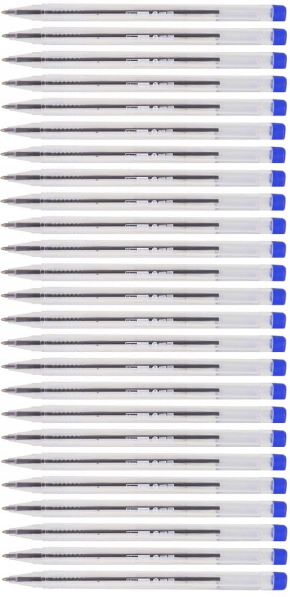 MemoBe Blauwe Bureau Pennen - 1mm Punt - 25 Stuks