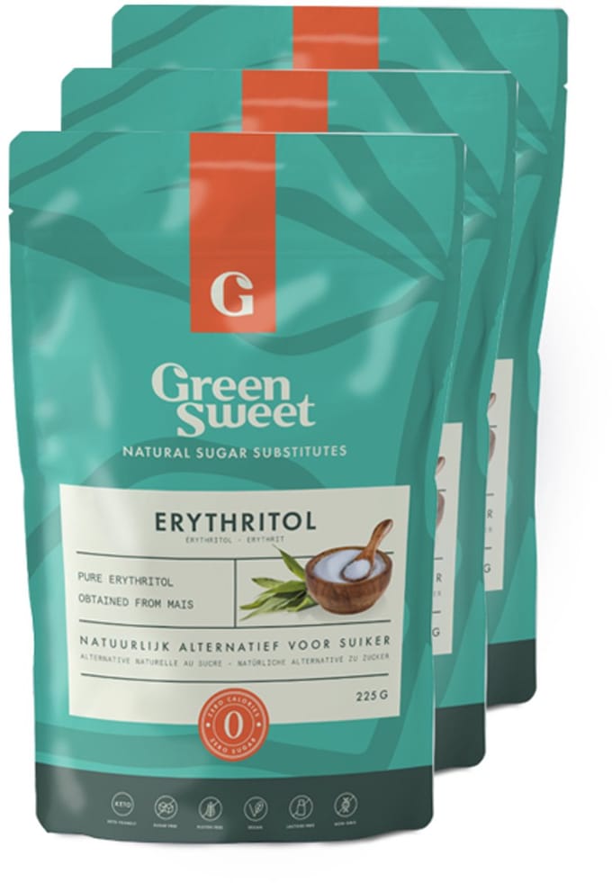 Green Sweet | Erythritol | 225g | 3 stuks | 3 x 225g