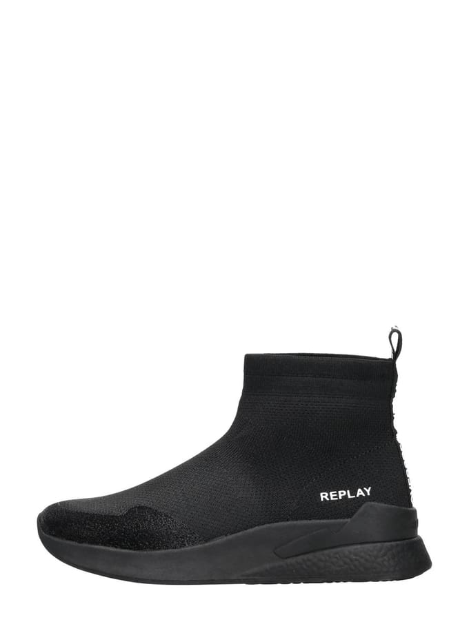 Replay Maze Jr 3 kinder sneaker - Zwart - Maat 32