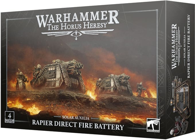 Beeldje Games Workshop Warhammer 30k - Solar Auxilia Batterie à tir direct Rapier