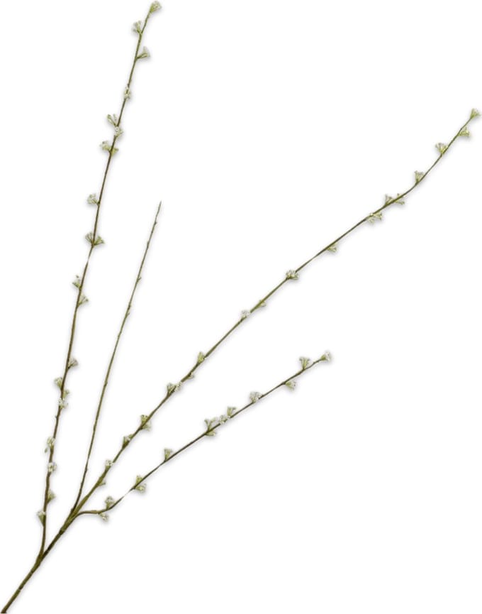 Silk-ka Kunstbloem-Zijden Bloemen Spirea Tak Wit 121 cm