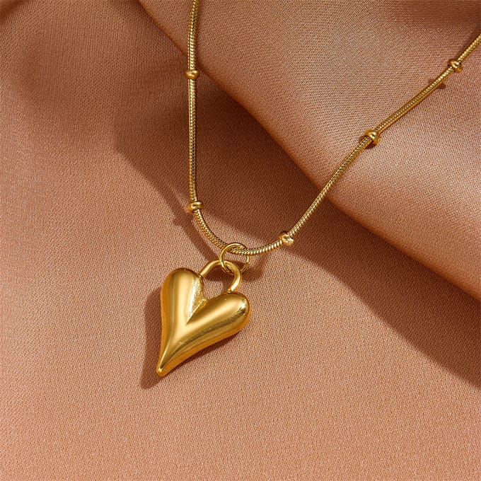 JewelGalerie- Ketting- Hart - Goud