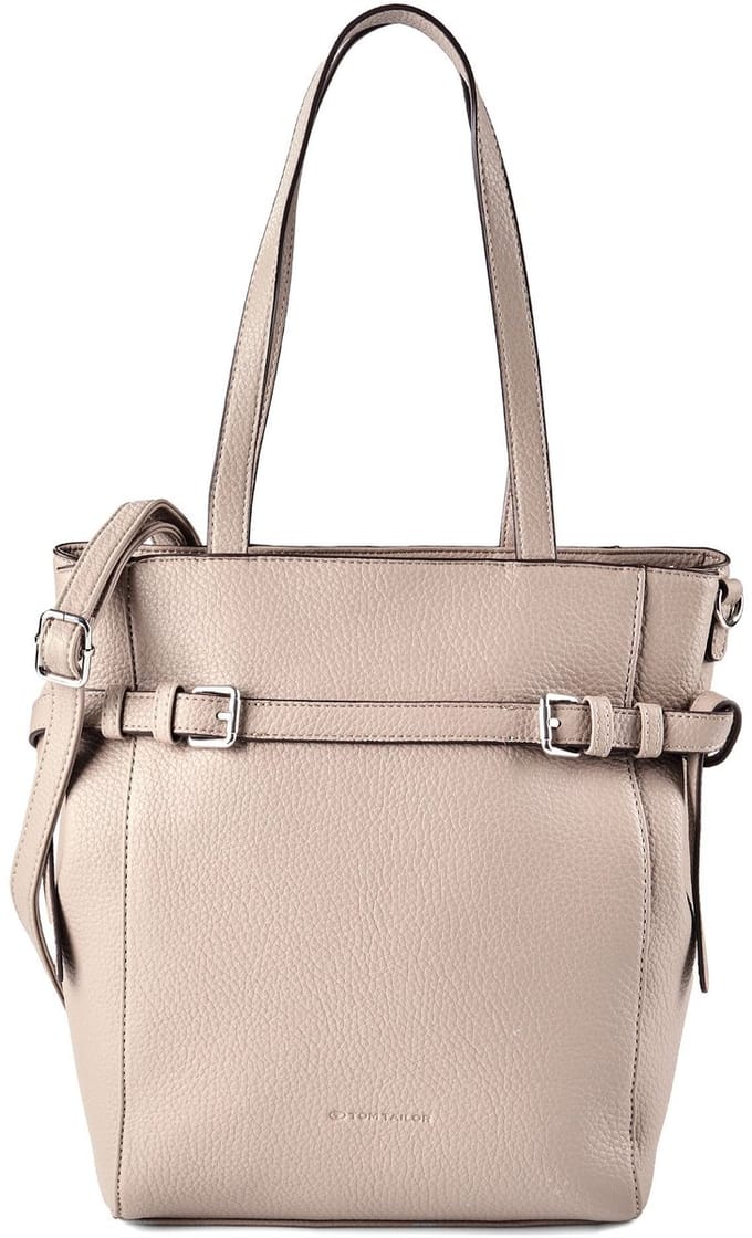 TOM TAILOR shopper schoudertas Sora Zip Shopper Taupe