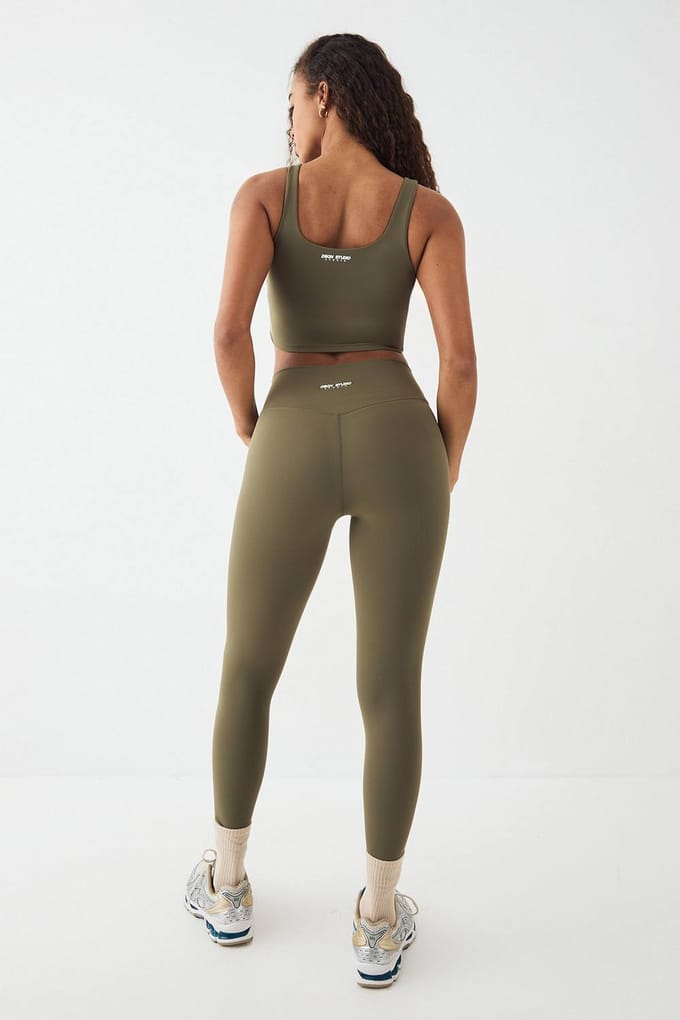 Dames DSGN Studio Ultra Sculpt High Waist Legging | Olive | Maat: XL